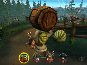 Shrek 2 (2004) Video Game PS2 4-Player Co-Op Gameplay 