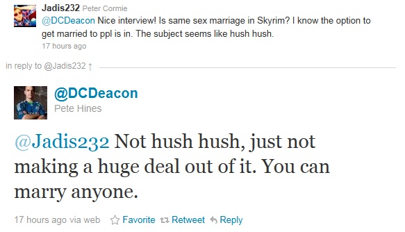 Skyrim Will Include Same-Sex Marriage - GameRevolution