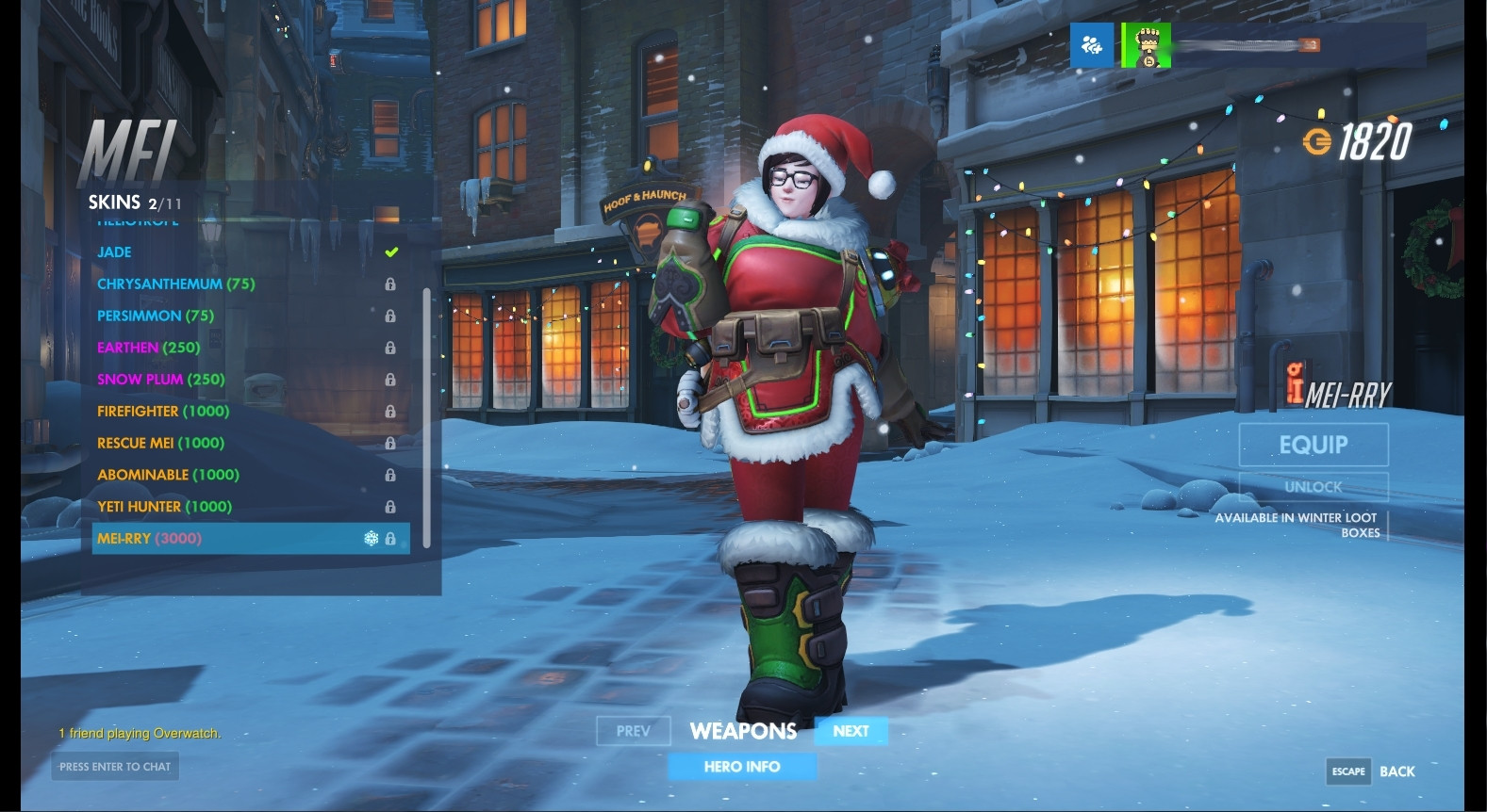 Christmas Tracer fan skin