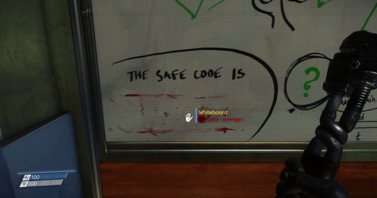 Prey (2017) Confidential Records Safe Code - GameRevolution