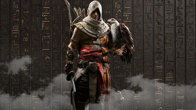 Assassin's Creed Origins Bayek and Eagle