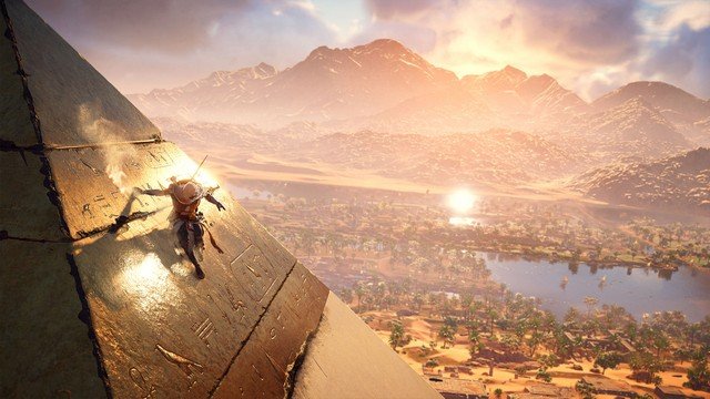 Assassin's Creed Origins Egyptian Pyramid and River Valley