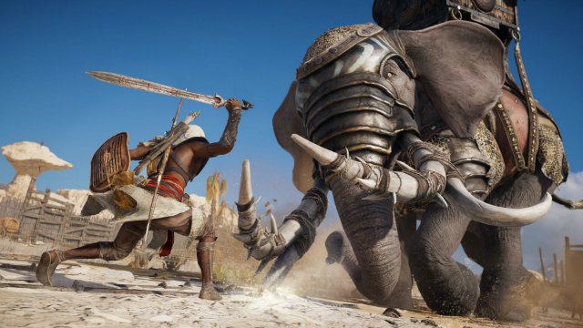 Assassin's Creed Origins Elephant Fight