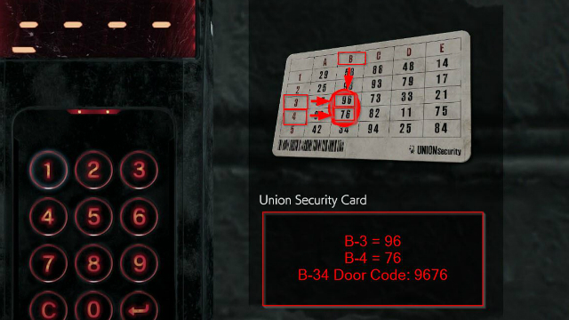 The Evil Within 2 Door B-34 Keypad