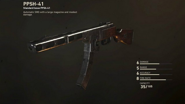 Call of Duty WW2 PPSh-41 SMG