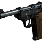 Call of Duty WW2 Walther P38 Angled