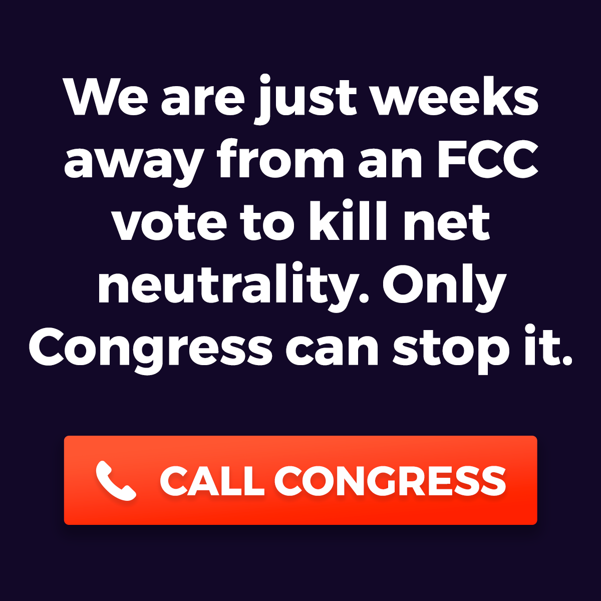 Net Neutrality Banner