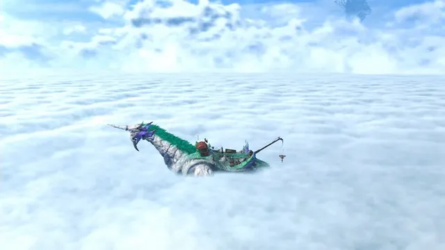 Xenoblade Chronicles 2 Gramps and Cloud Sea