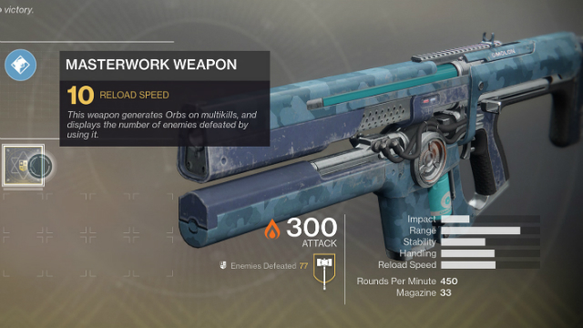 Destiny 2 Masterwork Weapons