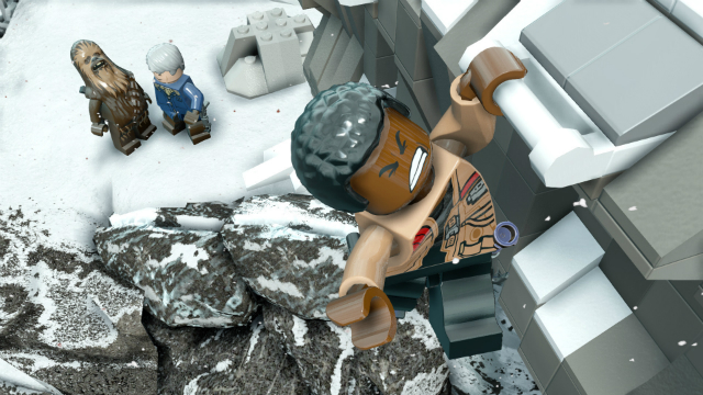 Lego Star Wars The Force Awakens Finn on Cliff