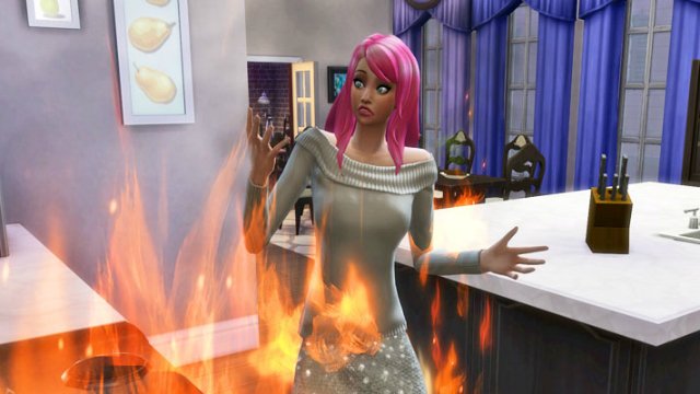 cheat apagar incêndio the sims 4