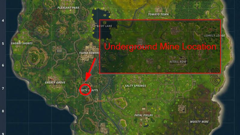 Fortnite Underground Mine Location