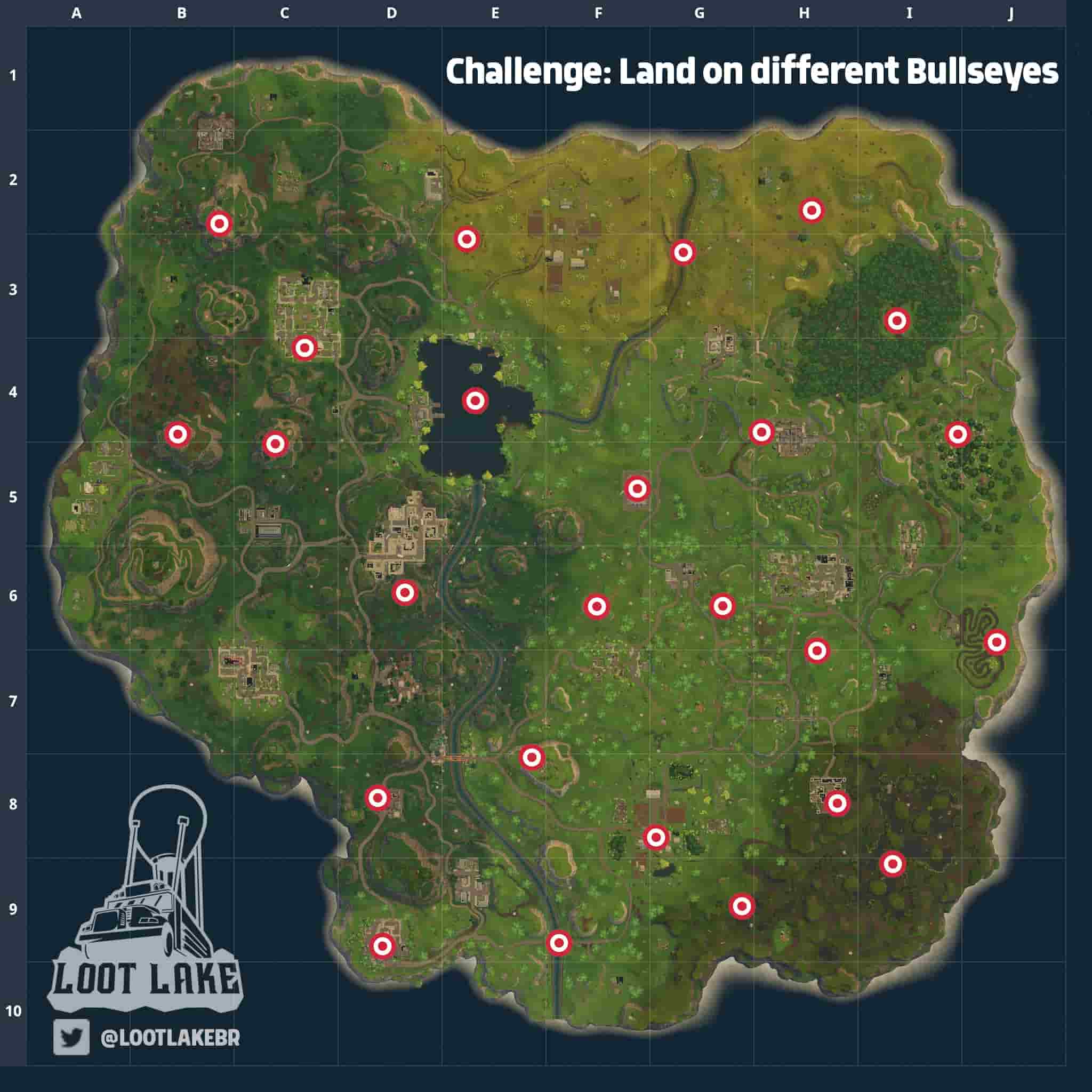 Fortnite Bullseye Locations