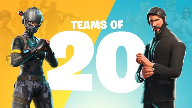 fortnite update 3.2 teams of 20 burnout skin