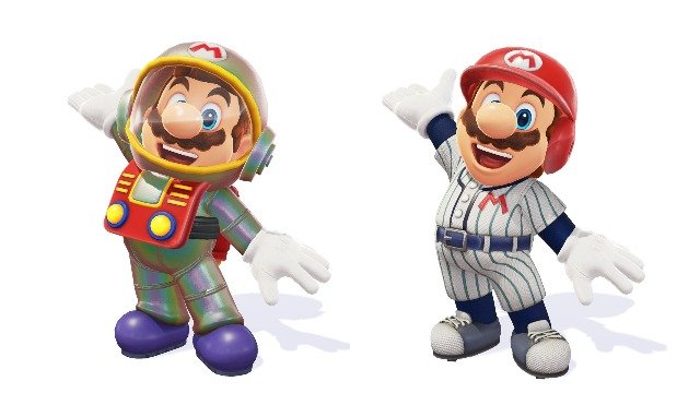 Super Mario Odyssey Baseball Uniform and Satellaview Suit