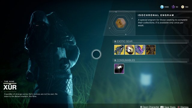 destiny 2 xur time