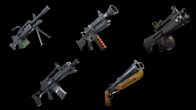 new fortnite weapons