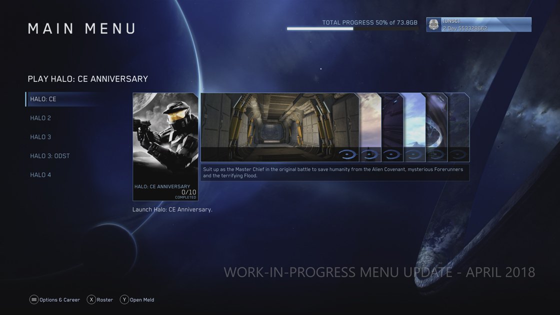 Halo The Master Chief Collection New Main Menu