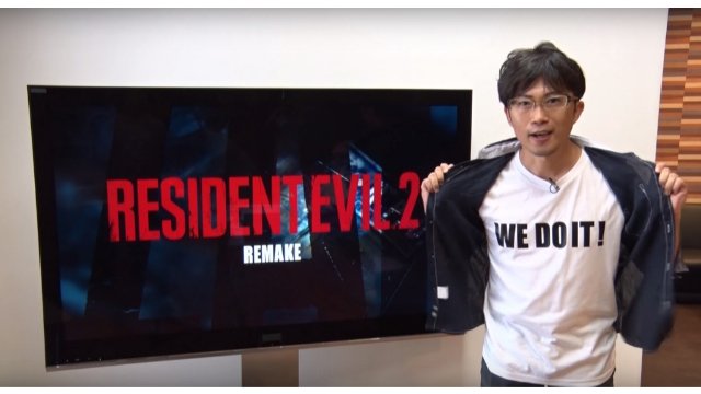 Development team announcing Resident Evil 2