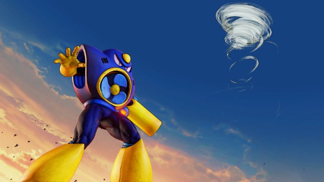Street Fighter V Mega Man Air Man Rashid