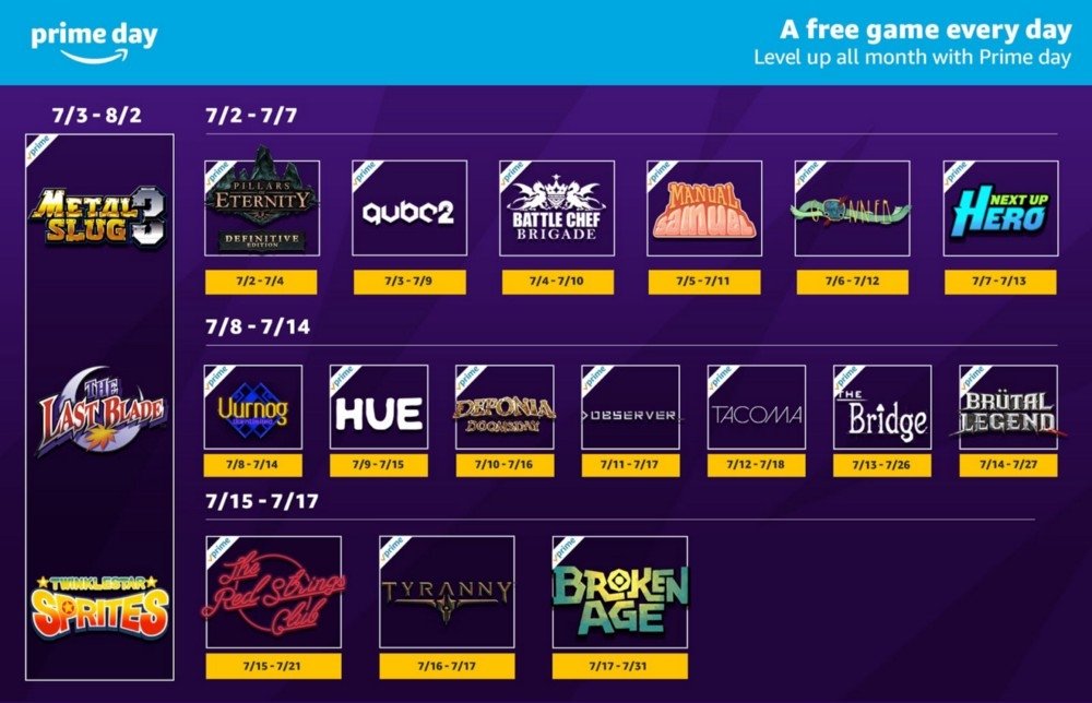 Twitch Prime free games
