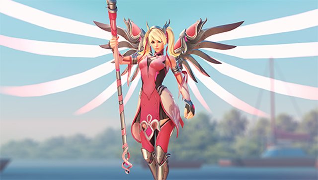 Overwatch Pink Mercy Skin