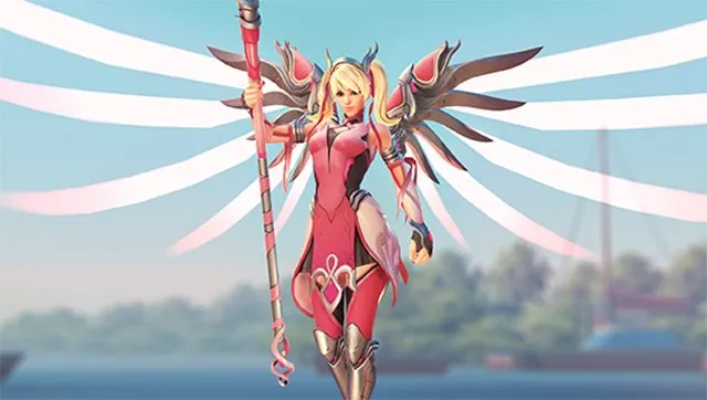 Overwatch Pink Mercy Skin