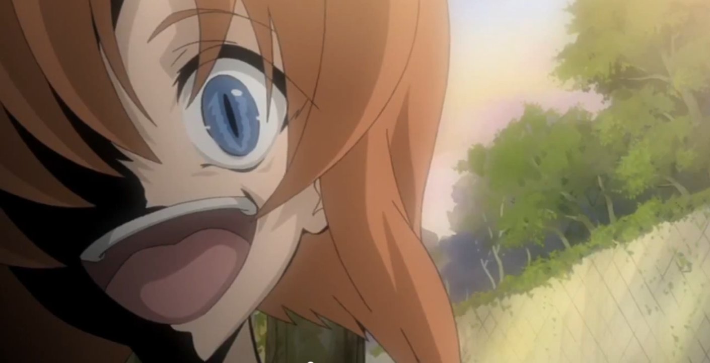 Higurashi Anime Rena Crazy Face