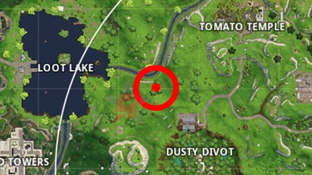 Follow the treasure map found in Dusty Divot