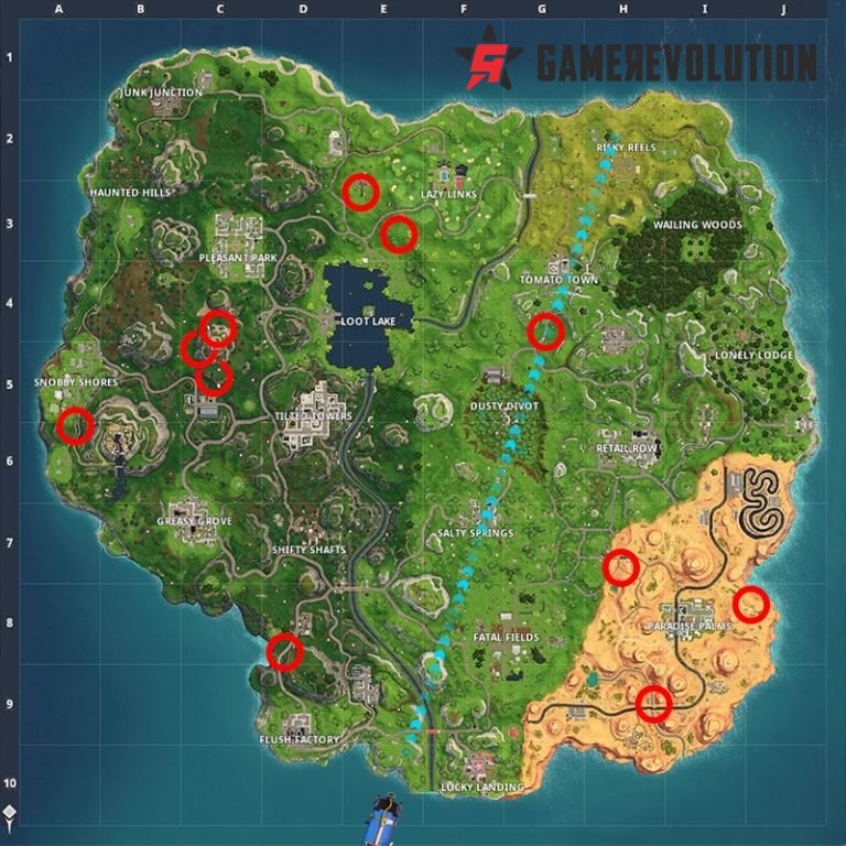 fortnite ring of fire locations