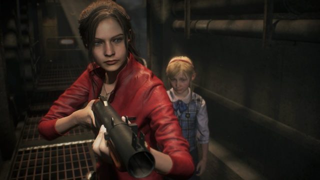 Claire Redfield Guns vs. Zombies Resident Evil 2 Remake 4K