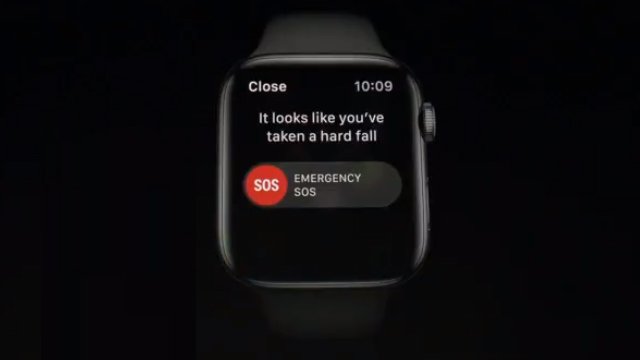 apple watch emergency services fall detector