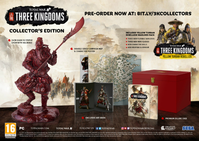 Total War Three Kingdoms Pre-Order Bonus Collector's Edition