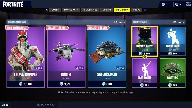 Fortnite Daily Items