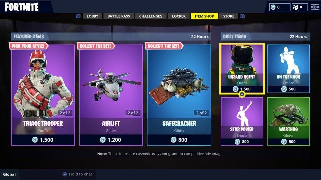 Fortnite Daily Items