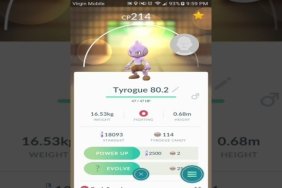 pokemon go tyrogue evolution