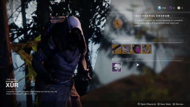 xur inventory