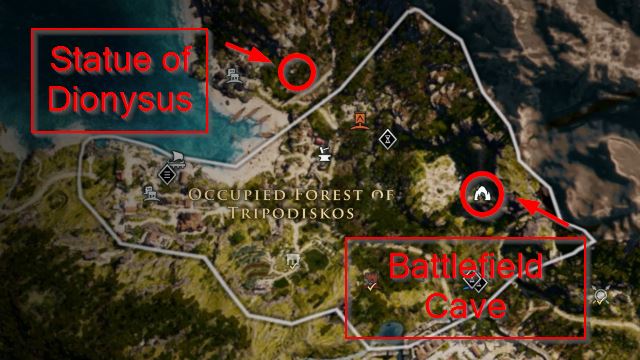 AC Odyssey Happy Hour Riddle Map