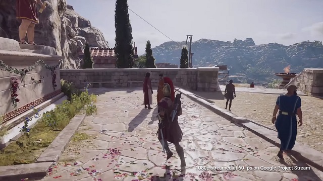 A Screenshot from the Project Stream Asassin's Creed Odyssey video.