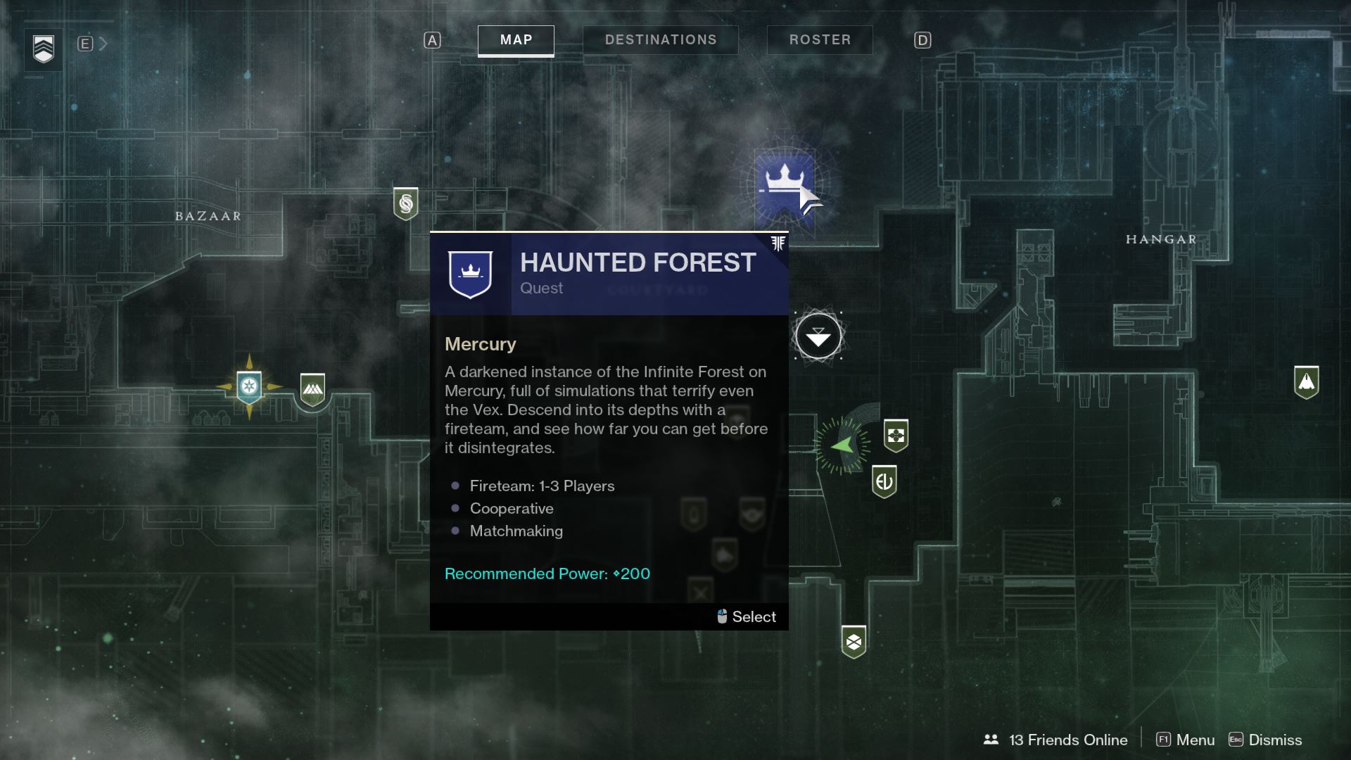 Destiny 2 Festival of the Lost Haunted Forest Location