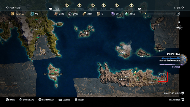 Assassin's Creed Odyssey Arena - Where Is It?