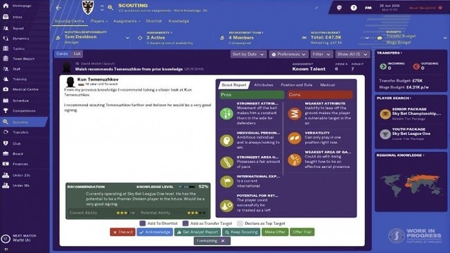football manager 2019 scouting screen glitch