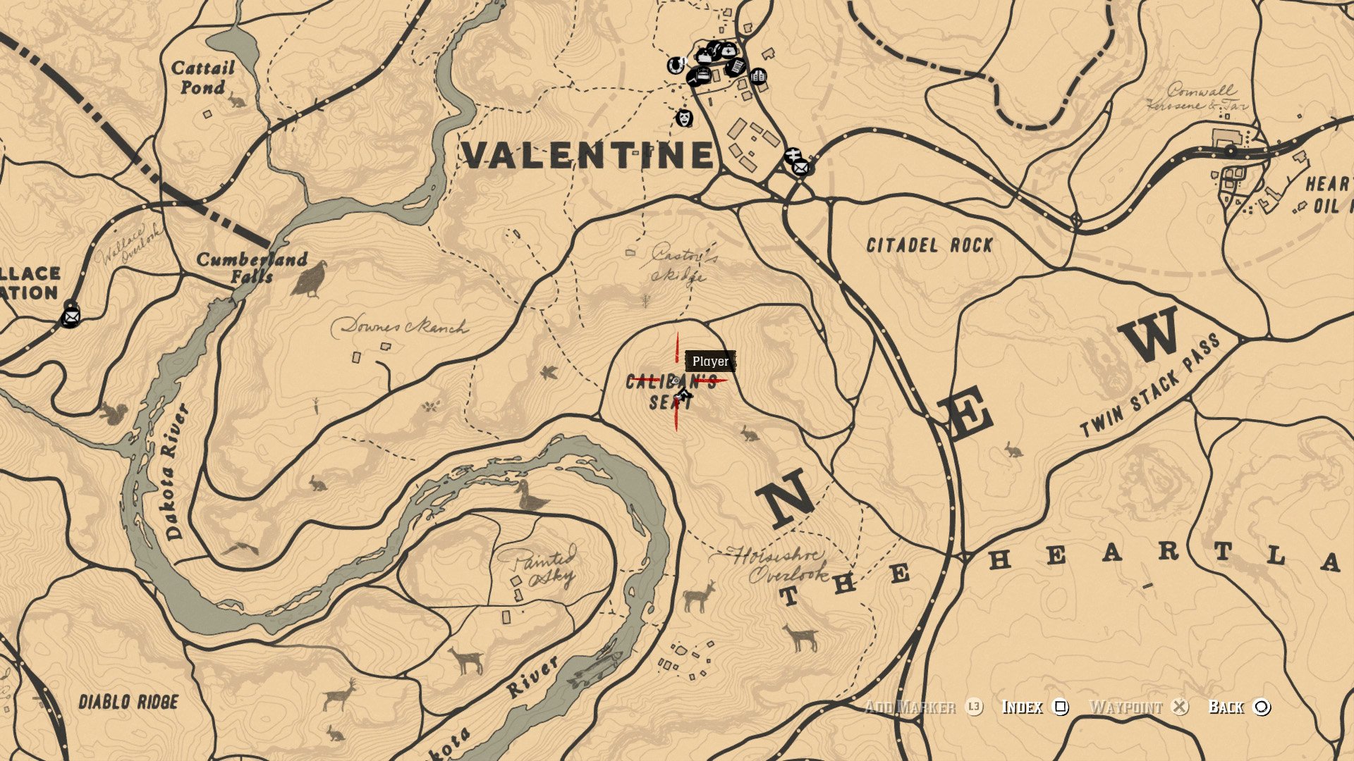 RDR 2 mapa