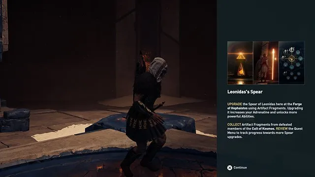 can't upgrade spear of leonidas