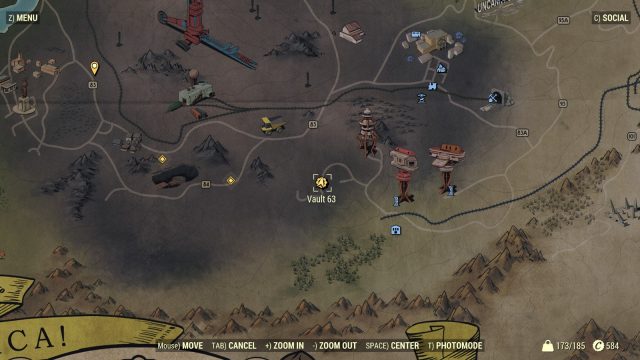 Fallout 76 Vault 63 Location