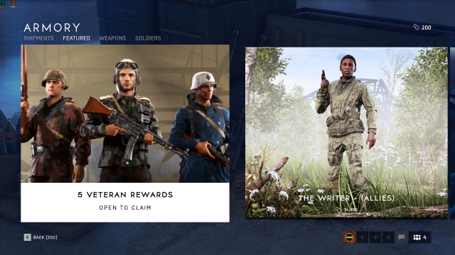 Battlefield 5 Veteran Rewards