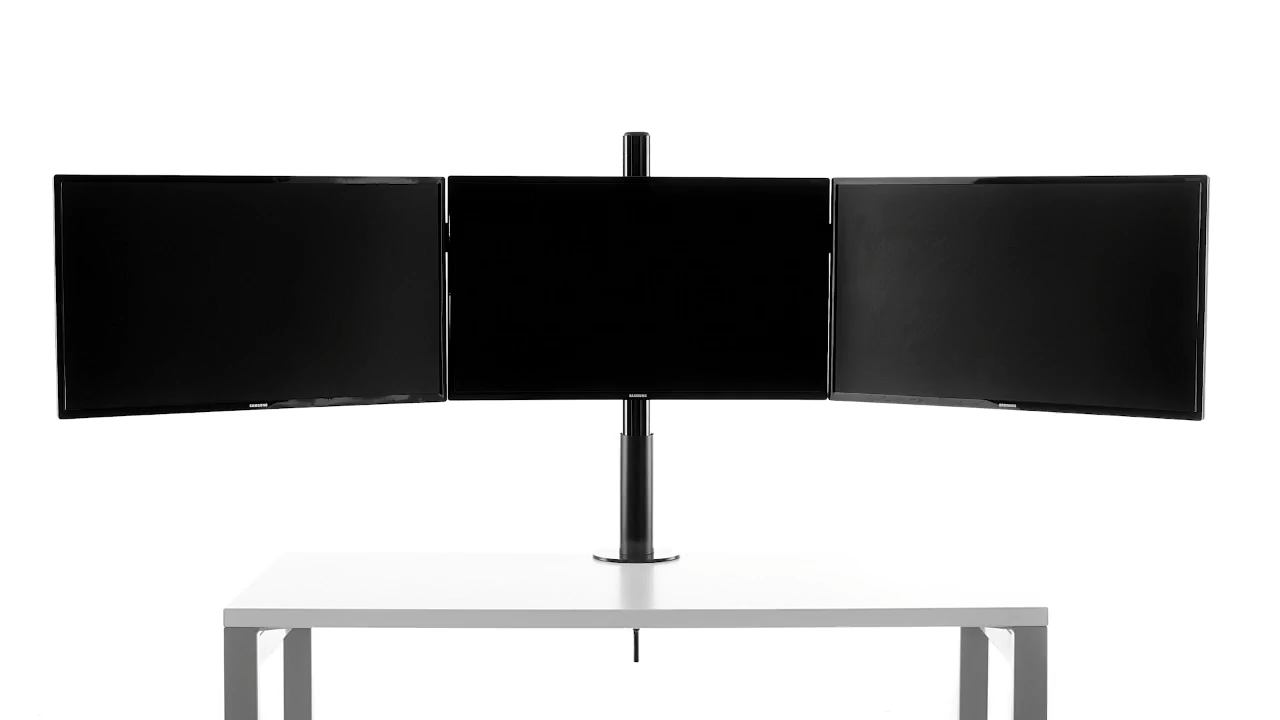 Echogear Triple Monitor Desk Mount Review Three's Company GameRevolution