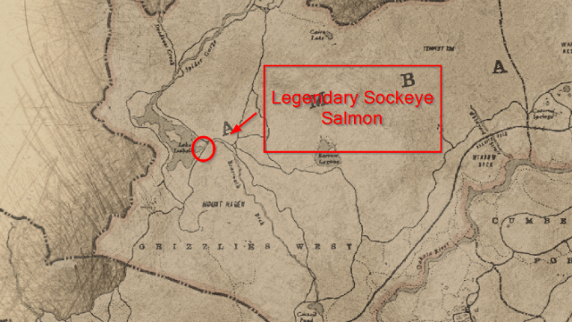 Red Dead Redemption 2 Legendary Sockeye Salmon Location