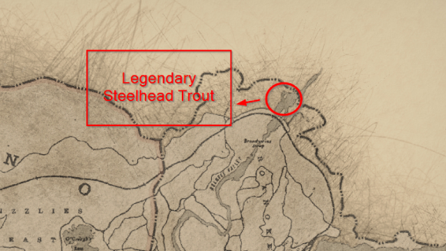 Red Dead Redemption 2 Legendary Steelhead Trout Location