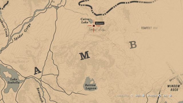 Red Dead Redemption 2 Poisonous Trail Map - Location 1